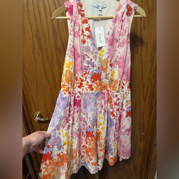 NWT Derek Lam 10 Crosby TIA Floral Printed Stretch Linen Mini, Rose Multi, 10 - Picture 10 of 16